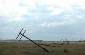 В Омской области ураган смел тарскую ЛЭП