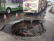 В центре Омска пассажирский автобус провалился под асфальт